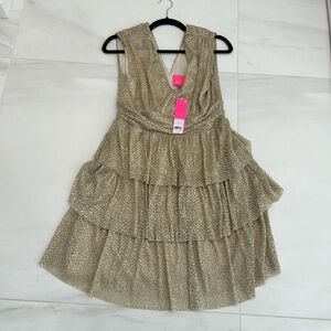 NWT Lilly Pulitzer medium gold dress. SUNDAY SALE!